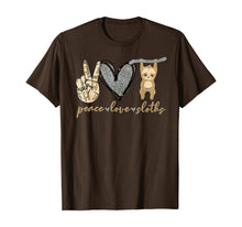 Load image into Gallery viewer, Peace Love Sloths TShirt255465
