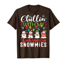 Load image into Gallery viewer, Funny shirts V-neck Tank top Hoodie sweatshirt usa uk au ca gifts for Chillin With My Kindergarten Snowmies Teacher Christmas Gift T-Shirt 211036
