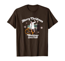 Load image into Gallery viewer, Merry Christmas Shitter Was Full Vacation Funny T Shirt
