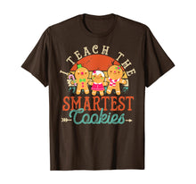 Load image into Gallery viewer, Funny shirts V-neck Tank top Hoodie sweatshirt usa uk au ca gifts for I teach the smartest Cookies Vintage Gingerbread Teacher T-Shirt 812114
