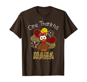 Funny shirts V-neck Tank top Hoodie sweatshirt usa uk au ca gifts for One Thankful Nana Turkey Leopart Thankgivings T-Shirt 759300
