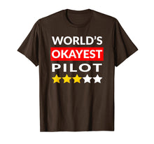 Load image into Gallery viewer, Funny shirts V-neck Tank top Hoodie sweatshirt usa uk au ca gifts for World&#39;s Okayest Pilot T-Shirt - Funny Flying Aviation TShirt 4328135
