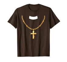 Load image into Gallery viewer, Funny shirts V-neck Tank top Hoodie sweatshirt usa uk au ca gifts for Funny Halloween Priest Costume With Gold Cross Chain T Shirt 1153999
