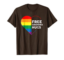 Load image into Gallery viewer, Funny shirts V-neck Tank top Hoodie sweatshirt usa uk au ca gifts for Free Grandma Hugs Rainbow Heart T-shirt 1346090
