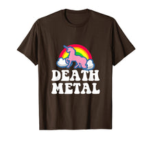 Load image into Gallery viewer, Funny shirts V-neck Tank top Hoodie sweatshirt usa uk au ca gifts for Heavy Metal Tee - Unicorn Rainbow Clouds Death Metal T-Shirt 2388532
