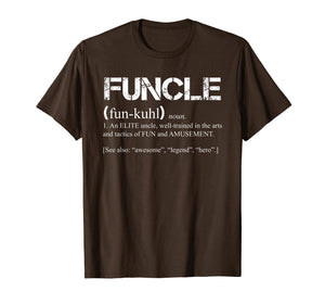Mens Mens Funcle Definition T-shirt Funny Gift For Uncle Present