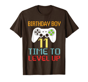 Funny shirts V-neck Tank top Hoodie sweatshirt usa uk au ca gifts for Kids Level 11 Unlocked T-Shirt 11th Video Gamer Birthday Gif 2869389