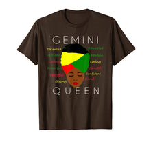 Load image into Gallery viewer, Funny shirts V-neck Tank top Hoodie sweatshirt usa uk au ca gifts for Gemini Pride - Black Woman Afro Horoscope Zodiac TShirt 2999647
