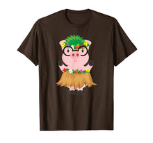Load image into Gallery viewer, Funny shirts V-neck Tank top Hoodie sweatshirt usa uk au ca gifts for Hula Dancing Hawaiian Luau Piggy w/ Grass Skirt T-Shirt 3311679

