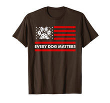 Load image into Gallery viewer, Funny shirts V-neck Tank top Hoodie sweatshirt usa uk au ca gifts for Every Dog Matter Paw Print American Flag Distressed T-Shirt 2005506
