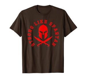 Funny shirts V-neck Tank top Hoodie sweatshirt usa uk au ca gifts for Strong Like SpartanT-Shirt Power Lifting Bodybuilding Gym 1722885