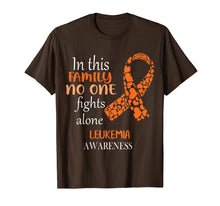 Load image into Gallery viewer, Funny shirts V-neck Tank top Hoodie sweatshirt usa uk au ca gifts for In This Family No One Fights Leukemia Alone Shirt 2104327
