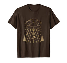 Load image into Gallery viewer, Funny shirts V-neck Tank top Hoodie sweatshirt usa uk au ca gifts for Alien Ufo I Want To Leave Shirt 521836
