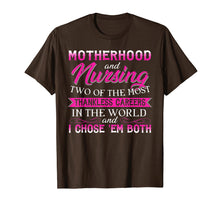 Load image into Gallery viewer, Funny shirts V-neck Tank top Hoodie sweatshirt usa uk au ca gifts for Motherhood &amp; Nursing Two The Most Thankless Nurse Mom Shirts 2464748
