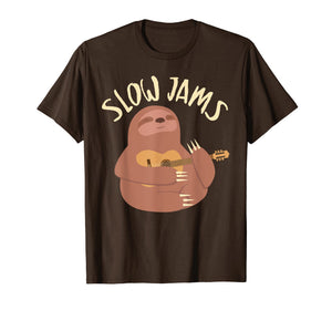 Funny shirts V-neck Tank top Hoodie sweatshirt usa uk au ca gifts for Cool Sloth Playing Guitar Jams Shirt - Gift For Boys & Girls 3186083