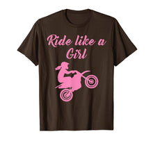 Load image into Gallery viewer, Funny shirts V-neck Tank top Hoodie sweatshirt usa uk au ca gifts for Ride Like A Girl Dirt Bike Motocross Braap T-Shirt 1381238
