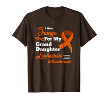 Load image into Gallery viewer, Funny shirts V-neck Tank top Hoodie sweatshirt usa uk au ca gifts for I Wear Orange For My Granddaughter Leukemia Awareness Shirt 2766769
