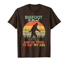 Load image into Gallery viewer, Funny shirts V-neck Tank top Hoodie sweatshirt usa uk au ca gifts for Bigfoot is Real And He Tried to Eat My Ass Shirt 604592
