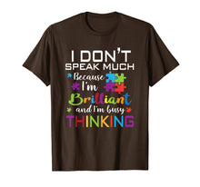 Load image into Gallery viewer, I Dont Speak Much Brilliant Autism Shirt For Kids Boy Girl
