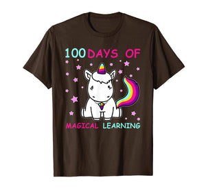 Funny shirts V-neck Tank top Hoodie sweatshirt usa uk au ca gifts for Adorable 100th Day of School Unicorn T-Shirt 2038567