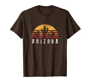 Funny shirts V-neck Tank top Hoodie sweatshirt usa uk au ca gifts for Arizona Retro Sunset Cactus Shirt Cool Vacation Gift 285820