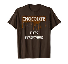 Load image into Gallery viewer, Funny shirts V-neck Tank top Hoodie sweatshirt usa uk au ca gifts for CHOCOLATE FIXES EVERYTHING - Chocolate Lovers T-Shirt 1508337
