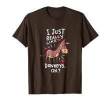 Load image into Gallery viewer, Funny shirts V-neck Tank top Hoodie sweatshirt usa uk au ca gifts for I Love Donkeys, Funny Donkey T-Shirt 2326343
