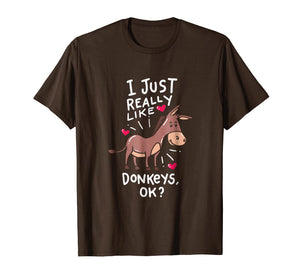 Funny shirts V-neck Tank top Hoodie sweatshirt usa uk au ca gifts for I Love Donkeys, Funny Donkey T-Shirt 2326343