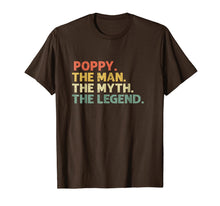 Load image into Gallery viewer, Mens Mens Poppy The Man The Myth The Legend T-Shirt Father&#39;s Day 87502
