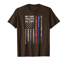 Load image into Gallery viewer, Funny shirts V-neck Tank top Hoodie sweatshirt usa uk au ca gifts for No One Fights Alone Proud Job TShirt 266024
