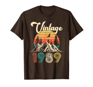 Funny shirts V-neck Tank top Hoodie sweatshirt usa uk au ca gifts for Vintage 1989 T Shirt Hiking Women Men 30th Birthday Gifts 1245974