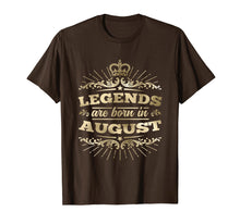 Load image into Gallery viewer, Funny shirts V-neck Tank top Hoodie sweatshirt usa uk au ca gifts for Legends are Born in August T-Shirt King Queen Crown 2647753

