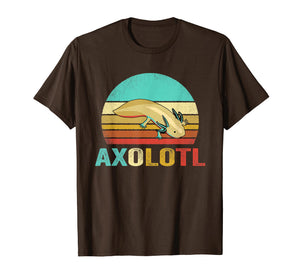 Funny shirts V-neck Tank top Hoodie sweatshirt usa uk au ca gifts for Vintage Axolotl Shirt Sunset 1363013