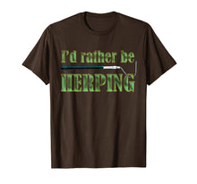 Load image into Gallery viewer, Funny shirts V-neck Tank top Hoodie sweatshirt usa uk au ca gifts for I&#39;d Rather Be Herping Herpetology Snake Lover Herper T-Shirt 2379002

