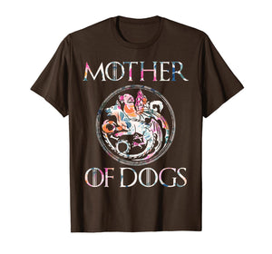 Mother of Dogs Floral Flower T-Shirt Funny Gifts Dogs Lovers T-Shirt 59456