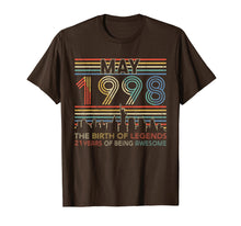 Load image into Gallery viewer, May 1998 T-Shirt 21st Birthday Gifts 21 Year Old Tshirt
