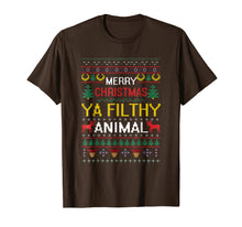 Load image into Gallery viewer, Funny shirts V-neck Tank top Hoodie sweatshirt usa uk au ca gifts for Filthy Animal Ya Merry Christmas Ugly Sweater T-Shirt 1272705
