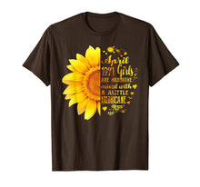 Load image into Gallery viewer, Funny shirts V-neck Tank top Hoodie sweatshirt usa uk au ca gifts for April Girls 1971 Shirt 48th Birthday Sunflower TShirt Gifts 3181136
