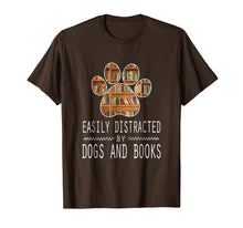 Load image into Gallery viewer, Funny shirts V-neck Tank top Hoodie sweatshirt usa uk au ca gifts for Easily Distracted By Dogs And Books T-Shirt 1786988
