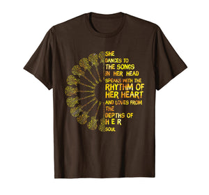 Funny shirts V-neck Tank top Hoodie sweatshirt usa uk au ca gifts for She Dances To The Songs In Her Head Hippie Guitar T-shirt 2405538