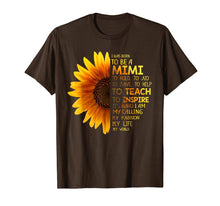 Load image into Gallery viewer, I Was Born To Be A Mimi Family T Shirt Mother&#39;s Day Gifts
