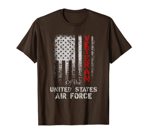 Funny shirts V-neck Tank top Hoodie sweatshirt usa uk au ca gifts for Vintage Proud Air Force Veteran American Flag T-shirt 1961076