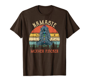 Funny shirts V-neck Tank top Hoodie sweatshirt usa uk au ca gifts for Namaste Mother Fuckers - Yoga Humor Vintage Retro T-Shirt 2046155