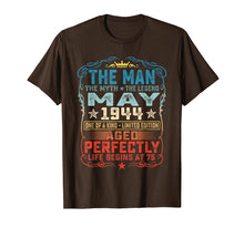 Load image into Gallery viewer, Funny shirts V-neck Tank top Hoodie sweatshirt usa uk au ca gifts for 75th Birthday Gifts T-Shirt Fun The Man Myth Legend May 1944 291031
