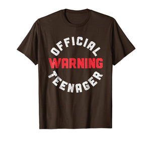 Funny shirts V-neck Tank top Hoodie sweatshirt usa uk au ca gifts for Warning Official Teenager T-Shirt 13th Birthday Gift Shirt 1134003