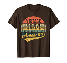 Load image into Gallery viewer, Retro Vintage 1944 Tshirt 75th Birthday Gifts 75 Years Old
