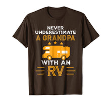 Load image into Gallery viewer, Funny shirts V-neck Tank top Hoodie sweatshirt usa uk au ca gifts for Mens Never Underestimate A Grandpa With An RV tshirt Camper Gifts 1020114
