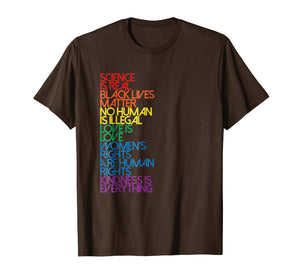 Science is Real Black Lives Matter shirts