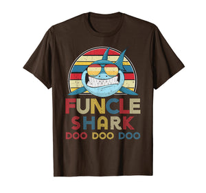 Funny shirts V-neck Tank top Hoodie sweatshirt usa uk au ca gifts for Mens Retro Vintage Funcle Sharks Tshirt gift for Father, Uncle 1108814