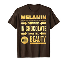 Load image into Gallery viewer, Funny shirts V-neck Tank top Hoodie sweatshirt usa uk au ca gifts for Oheneba: Melanin Dipped in Chocolate With Beauty T-Shirt 1139522
